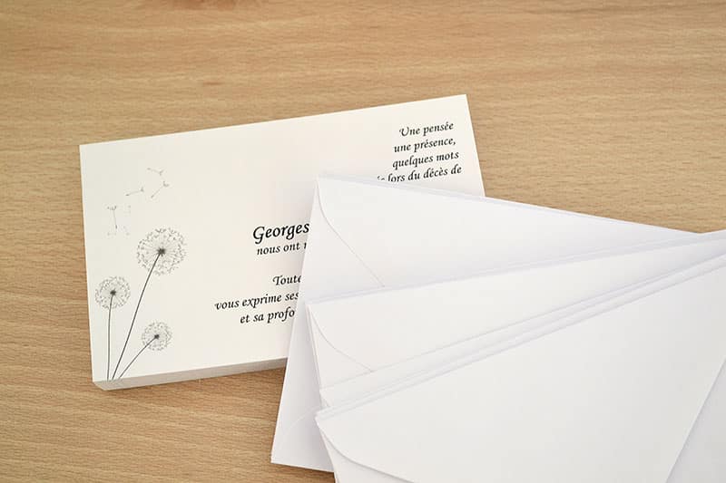 carte de remerciement décès pas chère avec enveloppe, personnalisez votre carte de remerciement décès pas chère, carte de remerciement pas chère